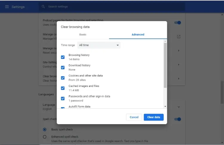 Clear DNS Cache of Google Chrome Browser