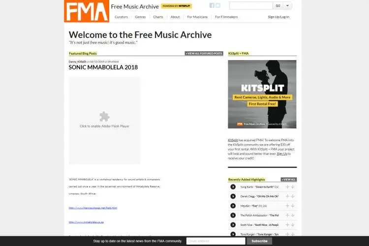 12 Free Music Archive